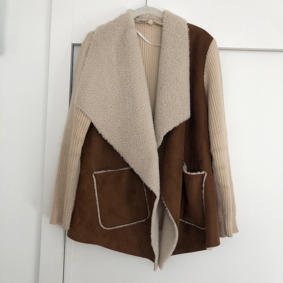 Anthropologie sherpa sweater - Picture 1 of 3